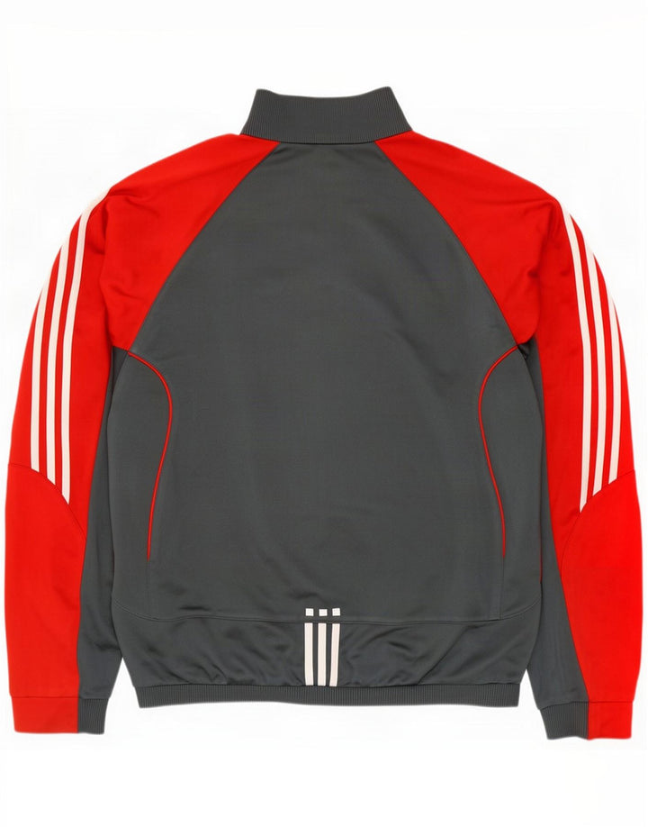 Adidas Męska bluza dresowa XL Szary Colorblock Poliester