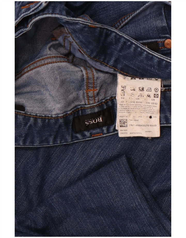 Damskie jeansy slim HUGO BOSS W33 L32 Niebieskie bawełniane
