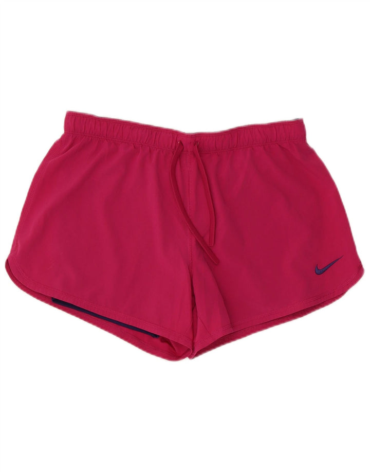 Damskie spodenki sportowe NIKE Dri Fit UK 14, średni różowy poliester