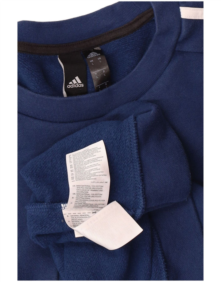 Bluza męska ADIDAS, duża, granatowa, bawełniana