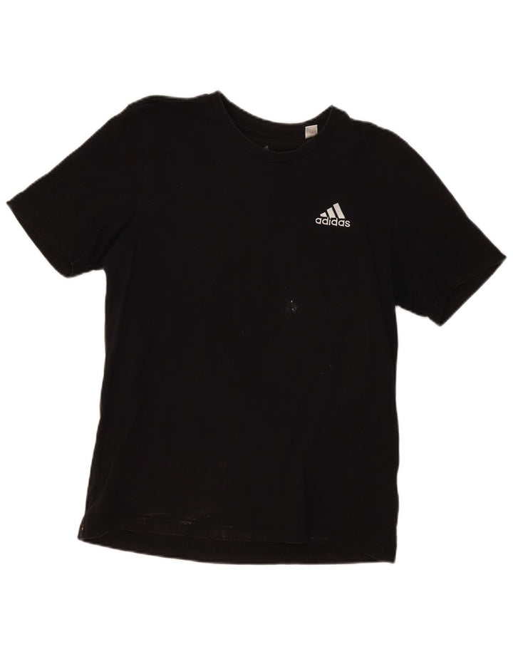 Adidas Męska Koszulka Top Mała Czarna Bawełna