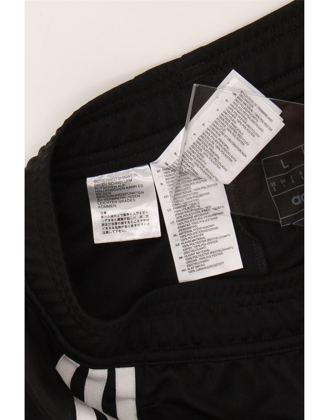 Męskie spodnie dresowe Adidas Aeroready, duże, czarne, poliestrowe