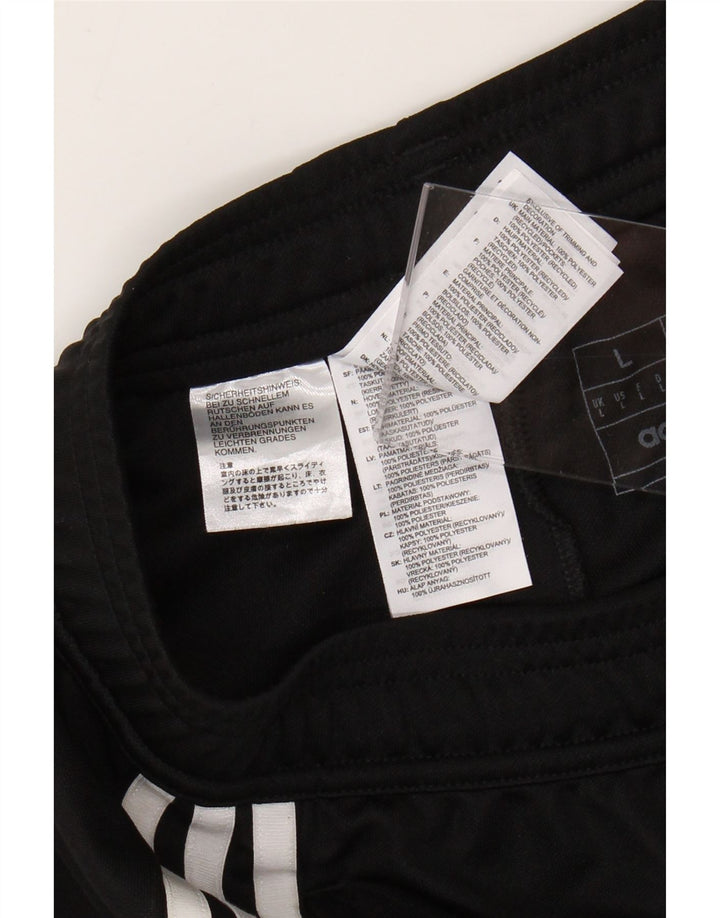 Męskie spodnie dresowe Adidas Aeroready, duże, czarne, poliestrowe