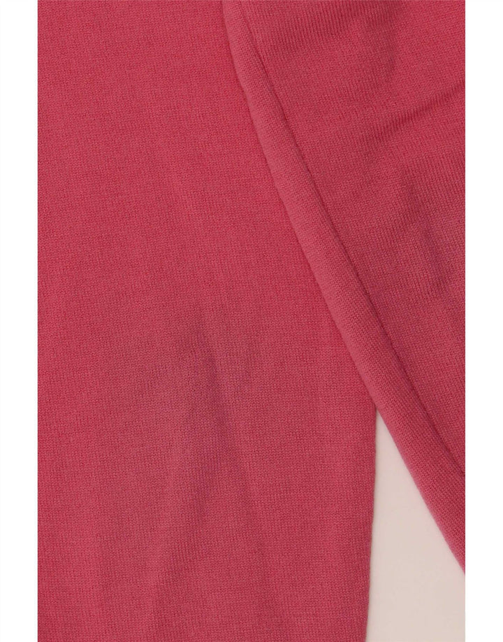 Sweter damski Fred Perry z dekoltem w kształcie litery V, UK 12, średni róż
