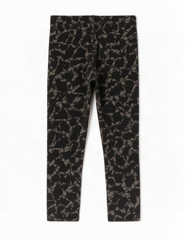 Damskie legginsy Nike Capri UK 18 XL, czarna, geometryczna bawełna