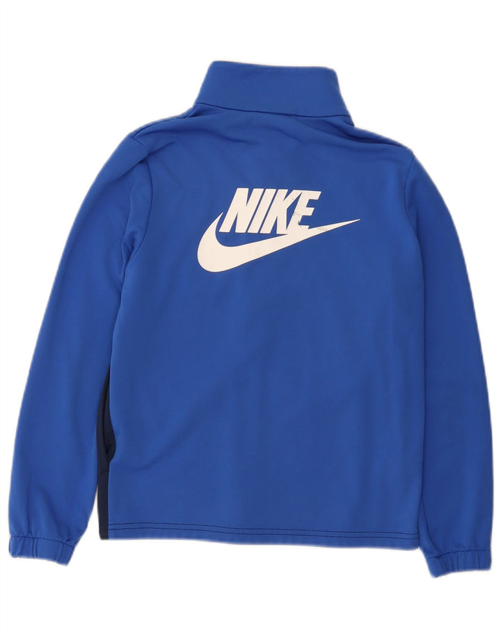 Chłopięca kurtka dresowa Nike Graphic 10-11 lat, średni niebieski, blok kolorów