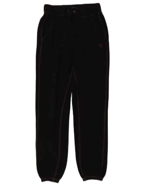 Damskie spodnie dresowe Abercrombie & Fitch Joggers UK 4 XS, czarne, bawełniane