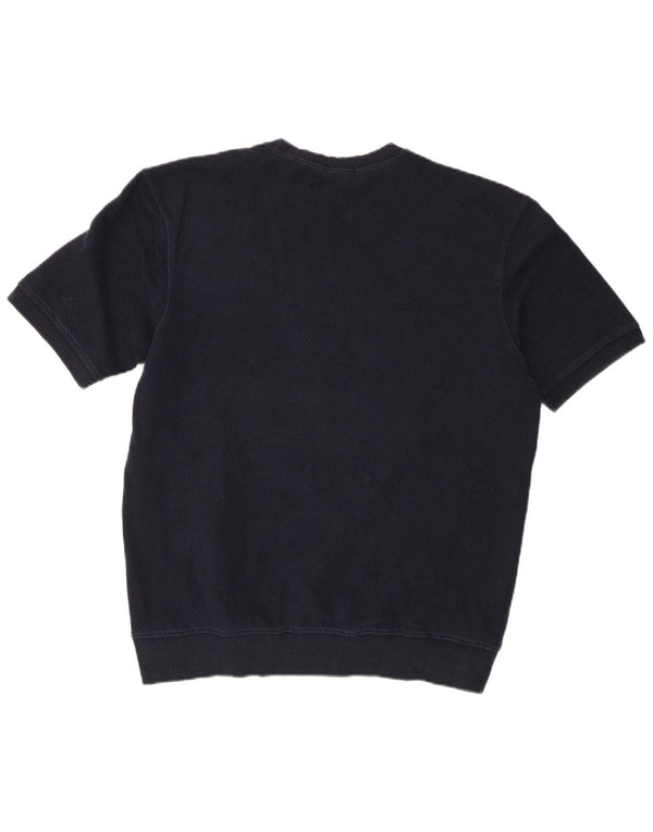 T-shirt męski Zara, duży, bawełniany, granatowy