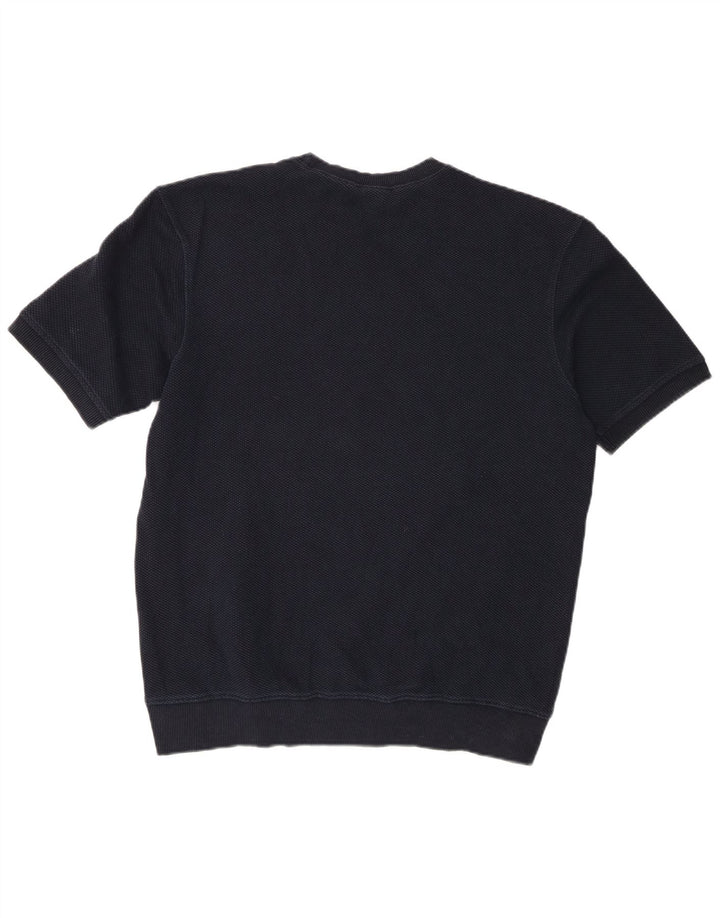 T-shirt męski Zara, duży, bawełniany, granatowy