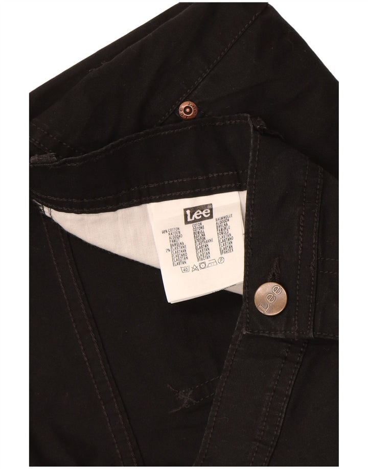 Męskie spodnie codzienne LEE Brooklyn Straight W36 L34 Czarna bawełna