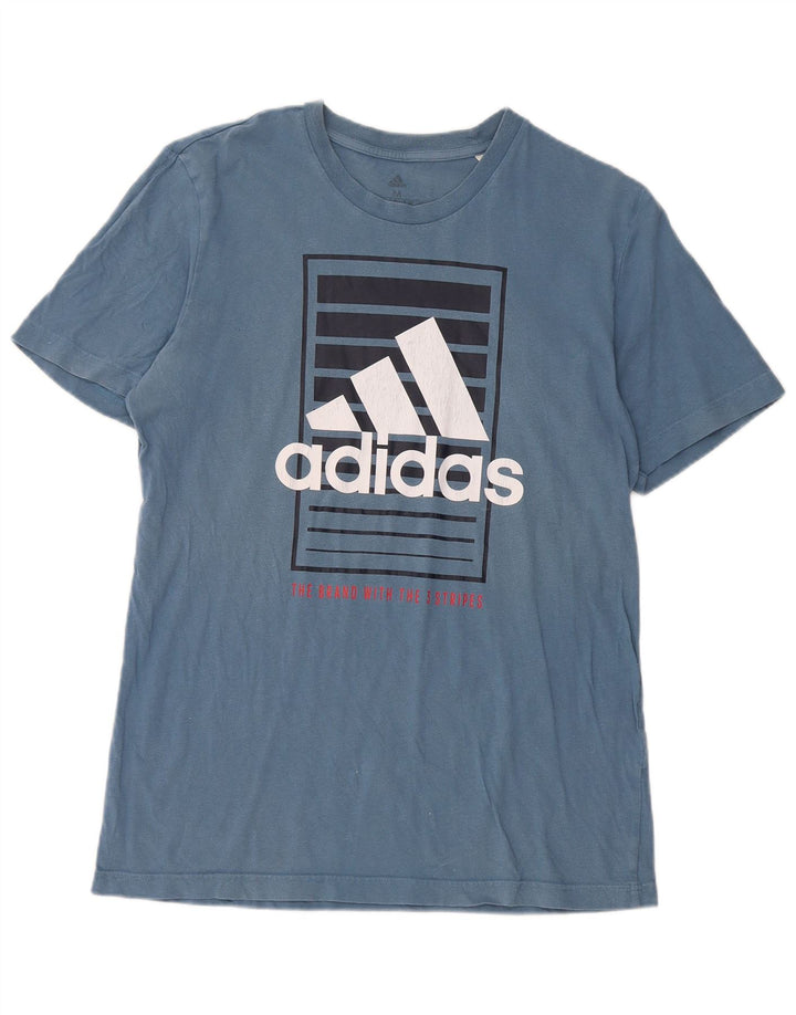 Męska koszulka graficzna Adidas Top Medium Blue