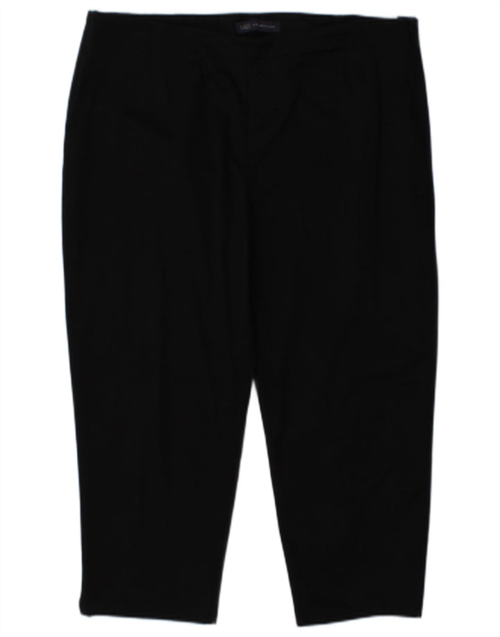 Spodnie damskie Marks & Spencer Regular Capri UK 16 duże W34 L21 czarne