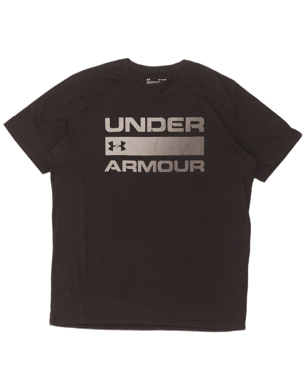 Męski T-shirt z grafiką Under Armour XL, czarny