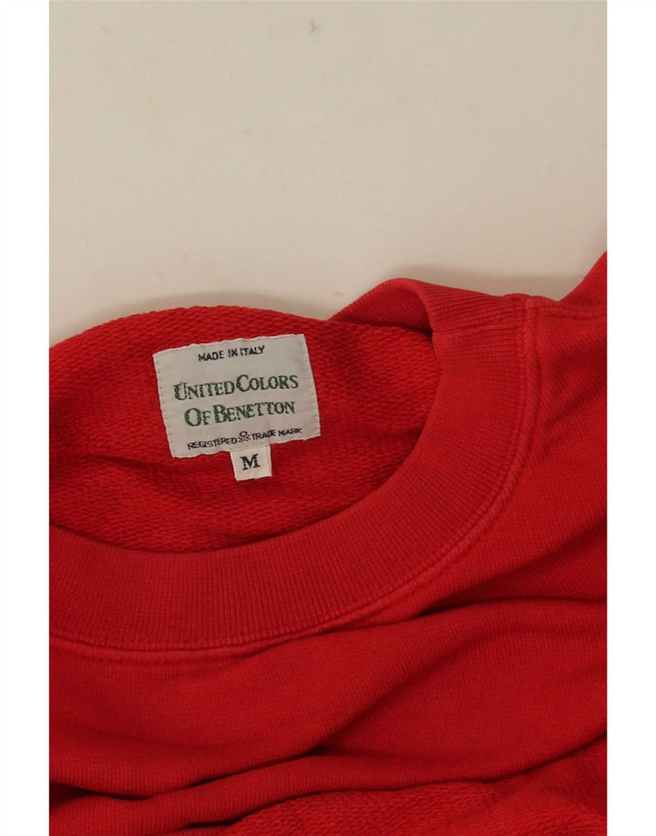 Damska bluza oversize Benetton UK 14, średnia czerwień