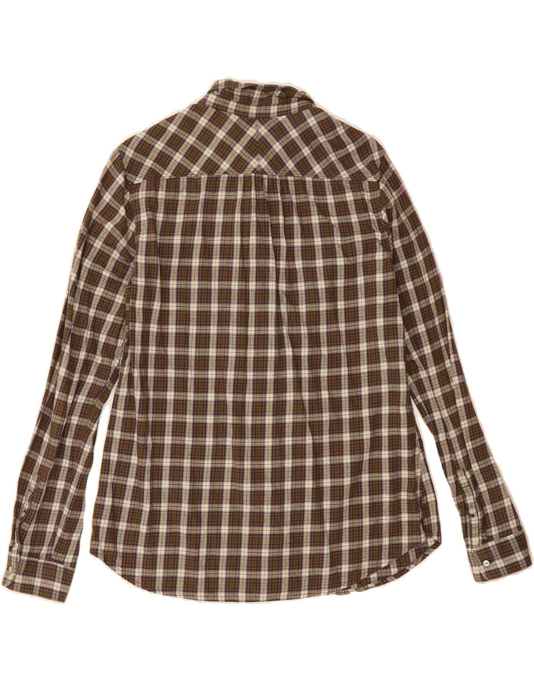 EDDIE BAUER Womens Flannel Shirt UK 14 Medium Multicoloured Check Vintage Eddie Bauer and Second-Hand Eddie Bauer from Messina Hembry 