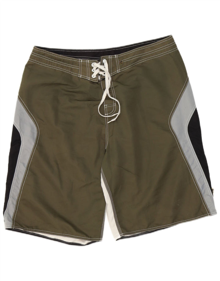 Męskie spodenki kąpielowe Rip Curl XL Khaki, poliester z blokami kolorów