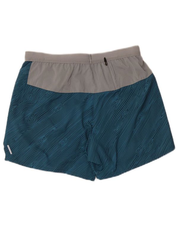 Damskie spodenki sportowe Nike Dri Fit UK 14, poliester w kolorze średniego niebieskiego