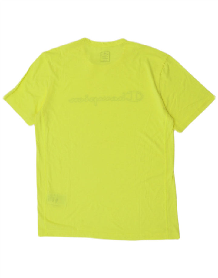 Męski T-shirt z grafiką Champion Top 2XL Żółty poliester