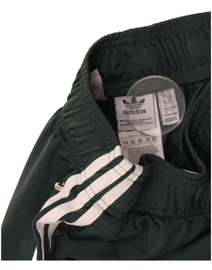 Adidas Chłopięce Spodnie Dresowe Joggery 9-10 Lat Zielony Poliester