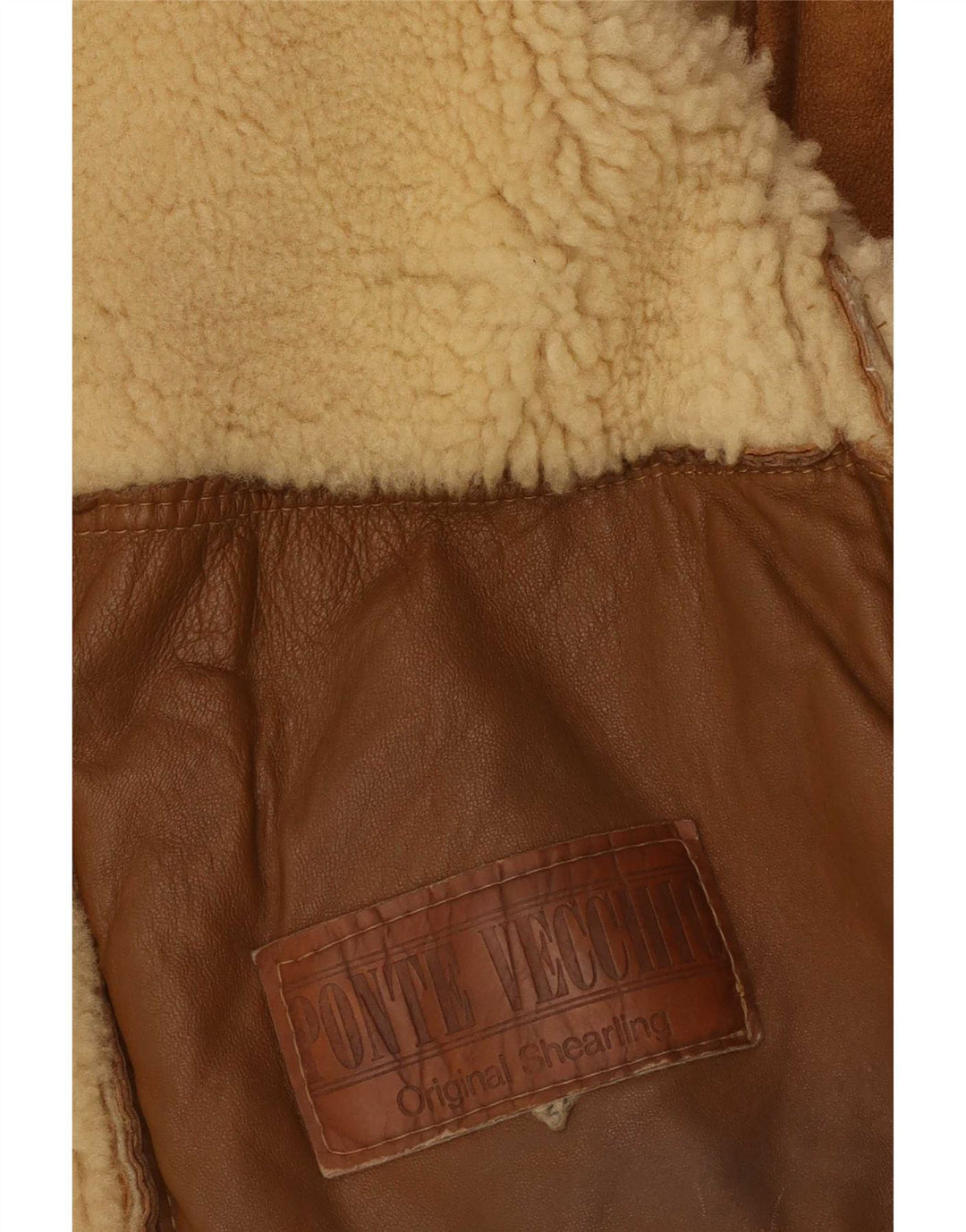 Męska kurtka shearling Ponte Vecchio IT 54 2XL brązowa