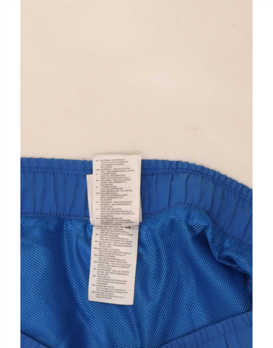 Męskie spodenki sportowe Adidas Climalite, duże, niebieskie, poliestrowe