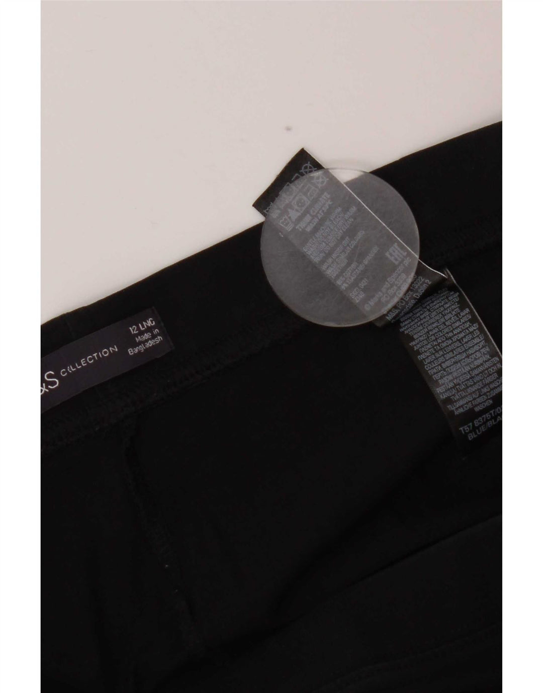 Legginsy damskie Marks & Spencer UK 12, średnie, czarne, bawełniane