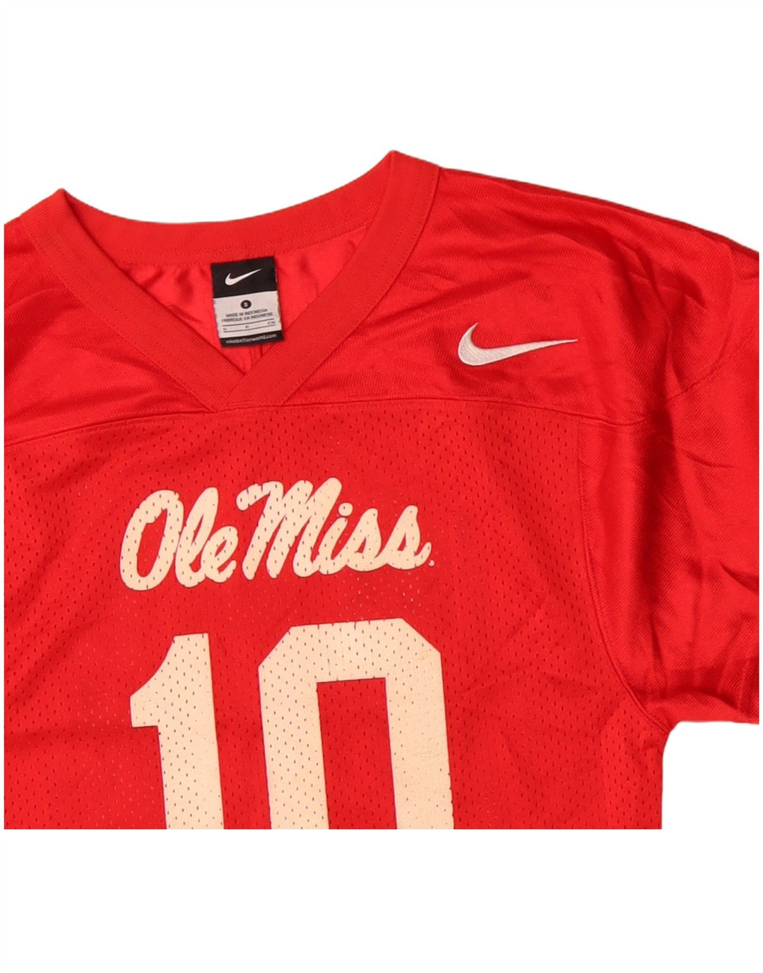 Damska koszulka NIKE Crop Graphic Top UK 8, mały, czerwony poliester