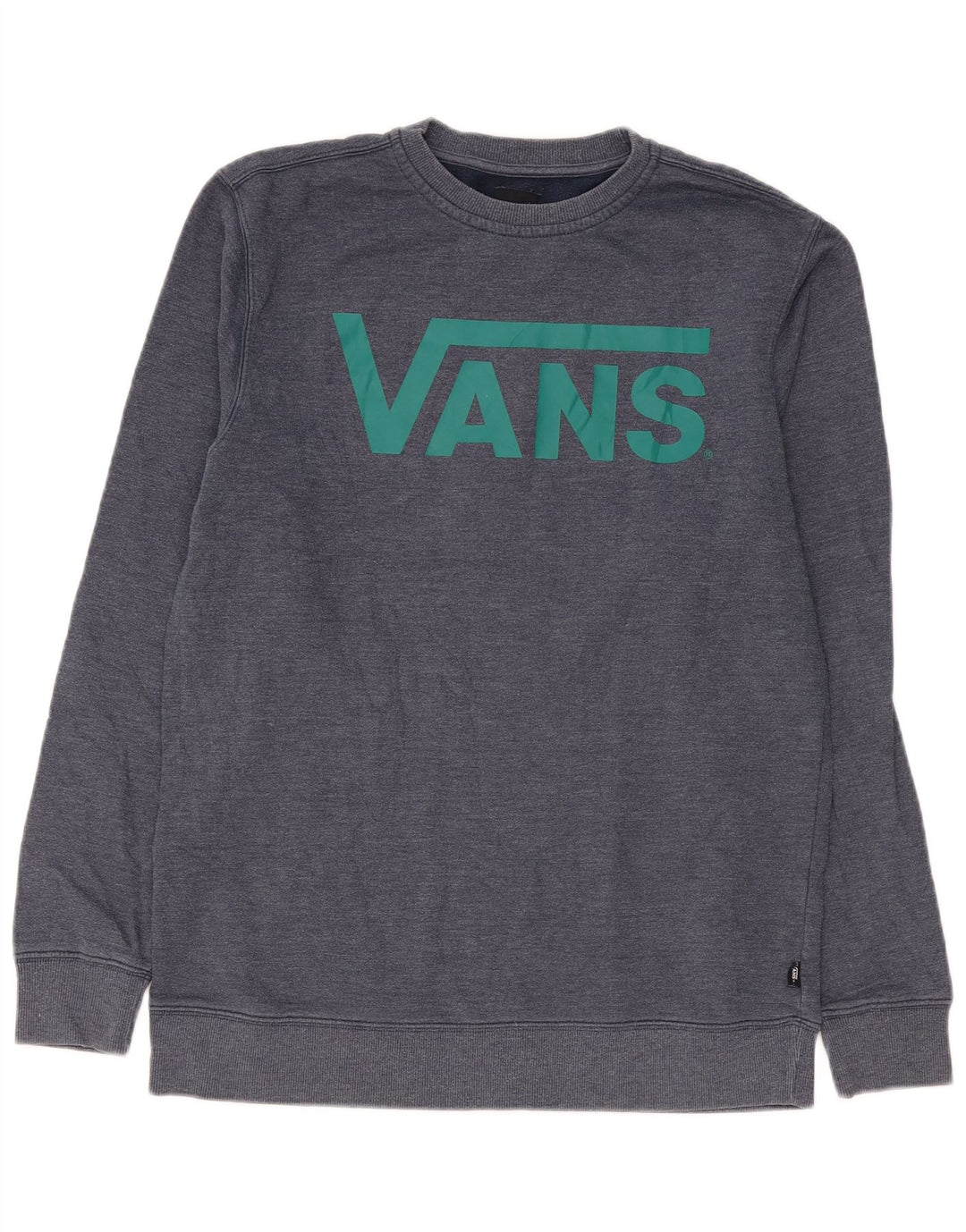 Męski sweter z grafiką Vans, średni granatowy, bawełniany