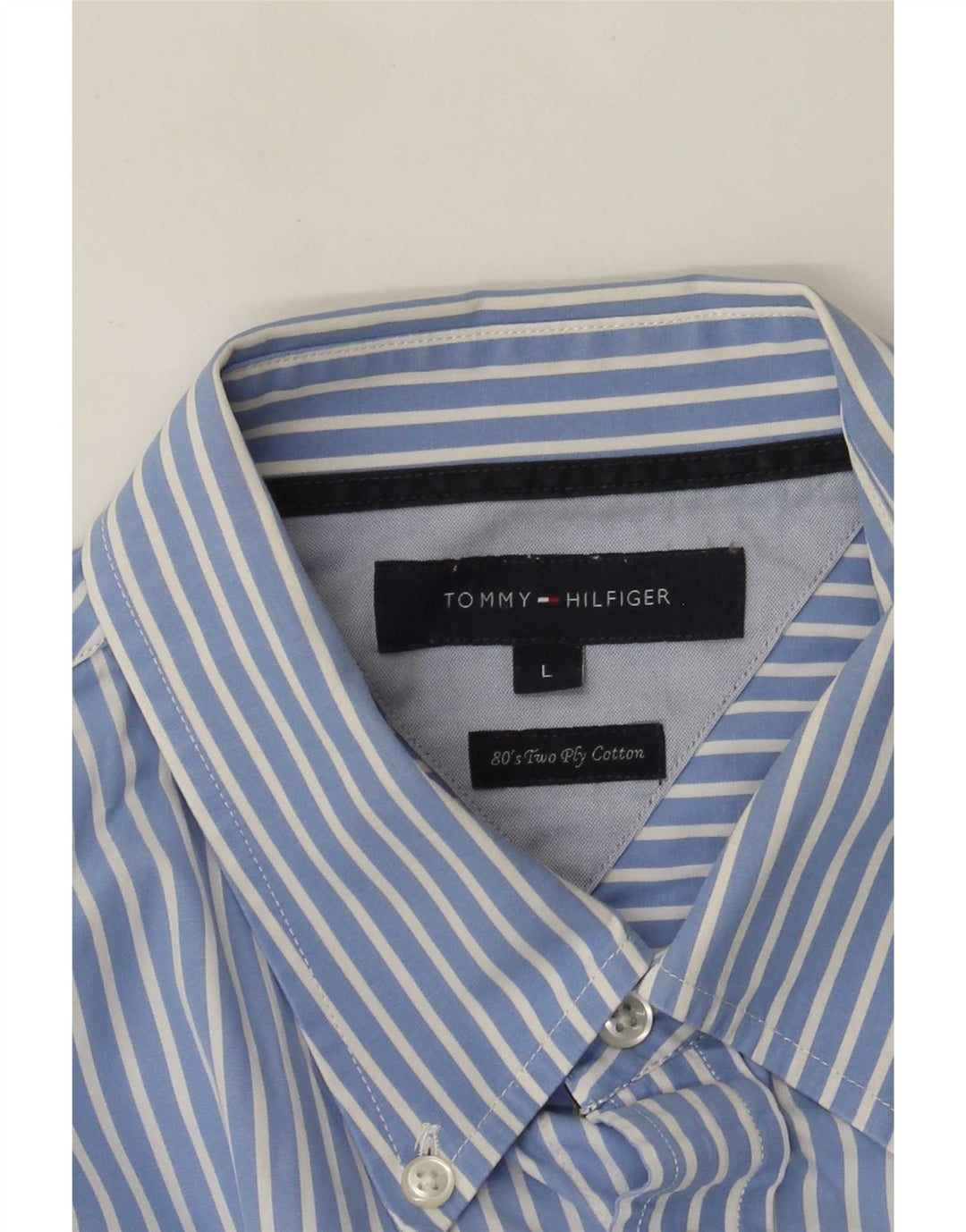 Koszula męska Tommy Hilfiger, duża, niebieska, bawełniana w prążki