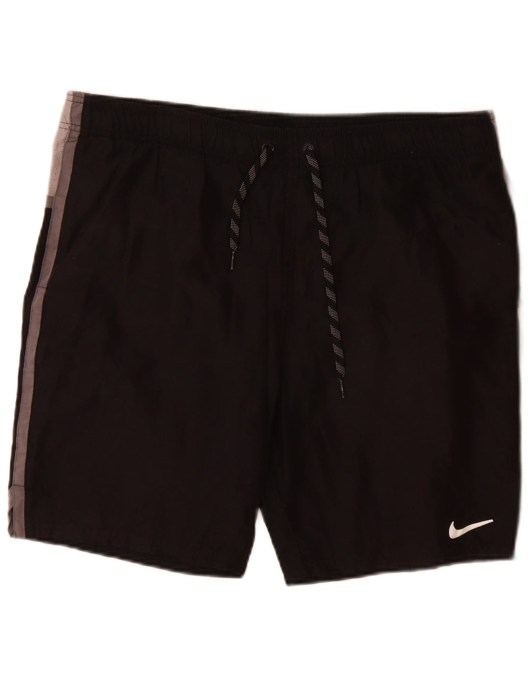Męskie spodenki sportowe Nike, poliester w kolorze średniej czerni, z blokami kolorów
