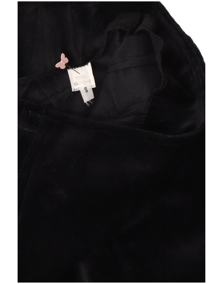 VINTAGE Damska Spódnica Ołówkowa Mała W24 Czarna Bawełniana