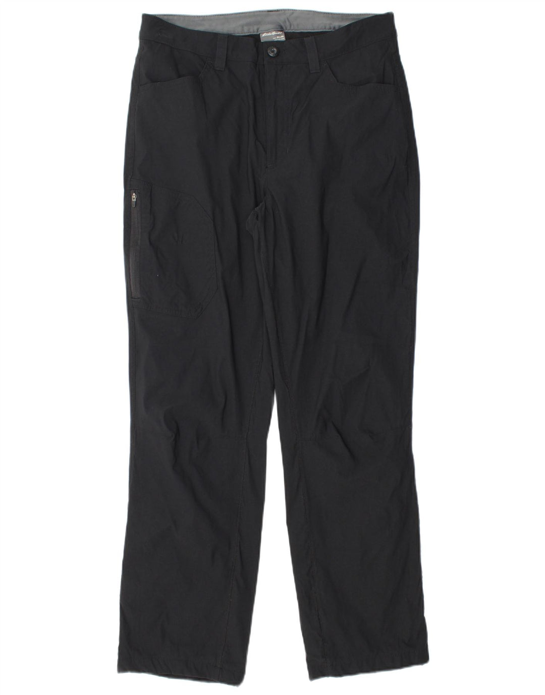 Męskie proste spodnie cargo EDDIE BAUER W32 L30 Czarny nylon