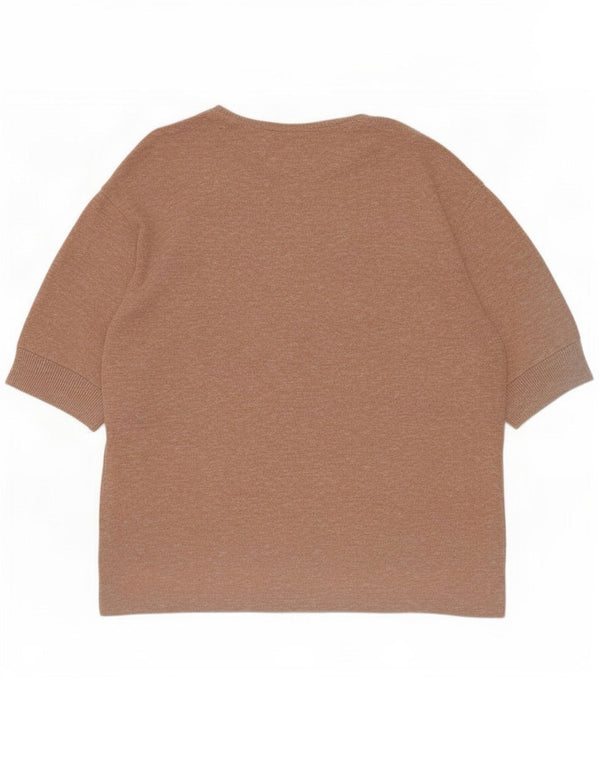Damska koszulka oversize Zara Top UK 10 Small Beige