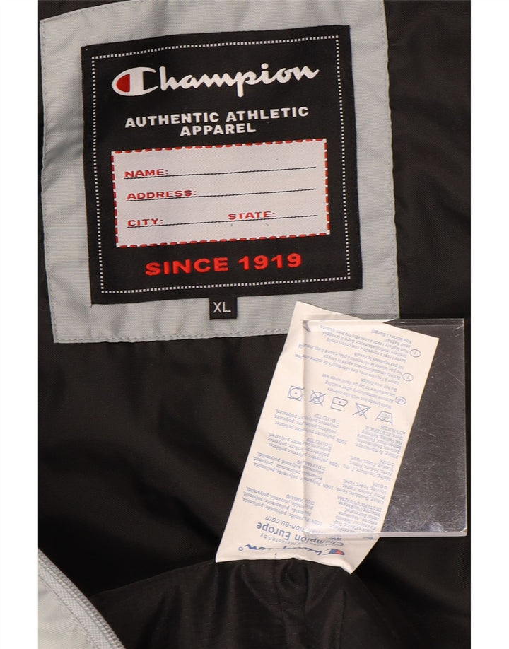 Męska ocieplana kurtka z kapturem CHAMPION UK 42 XL Niebieski poliamid