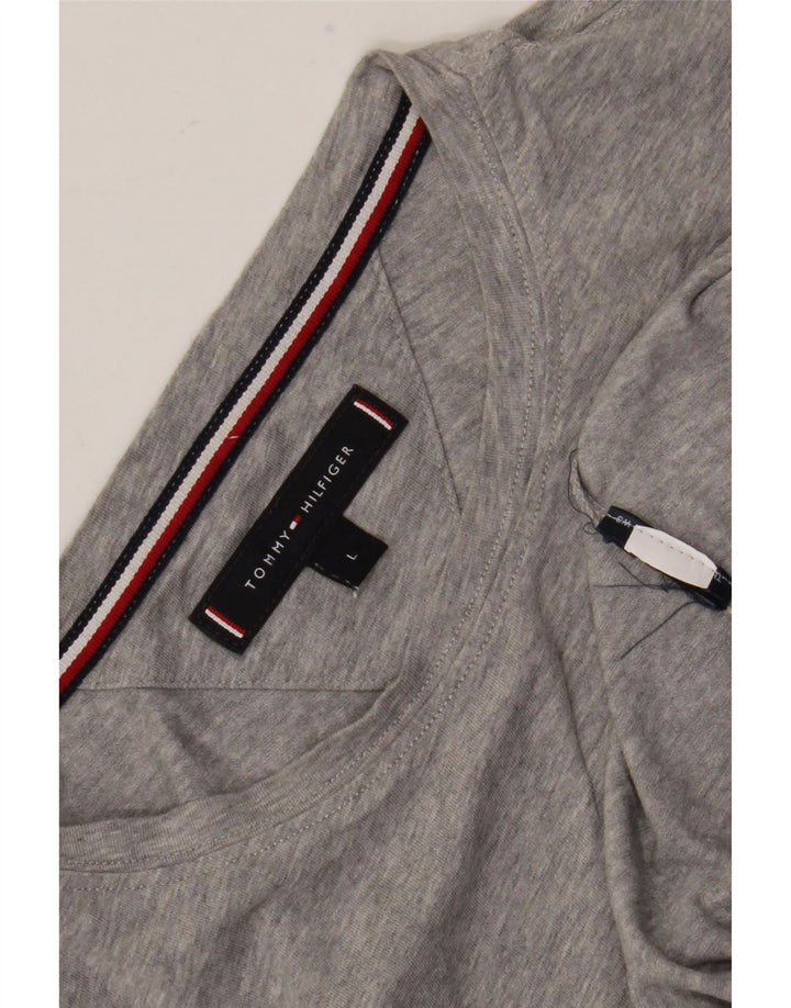 T-shirt męski Tommy Hilfiger, duży, szary, nakrapiany