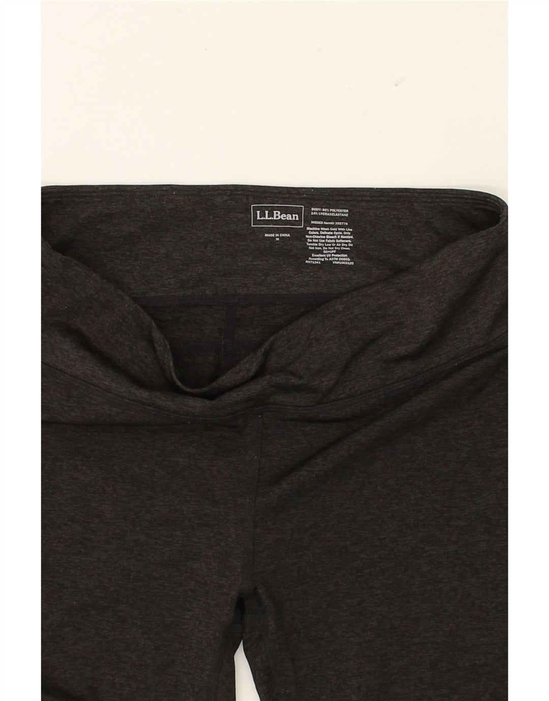 L.L.BEAN Womens Leggings UK 14 Medium Grey Polyester Vintage L.L.Bean and Second-Hand L.L.Bean from Messina Hembry 