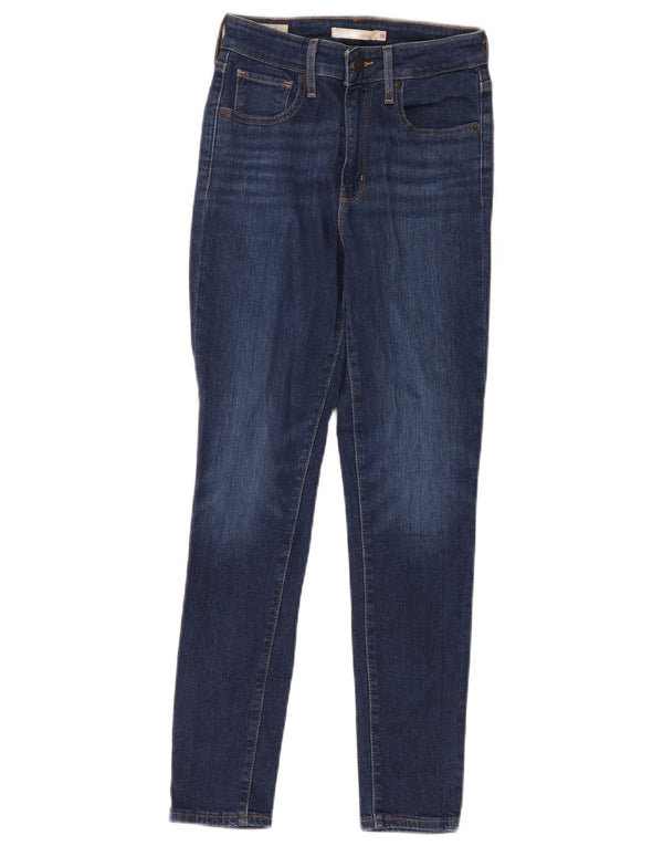 Damskie jeansy Levi's 721 z wysokim stanem W26 L28 Niebieska bawełna