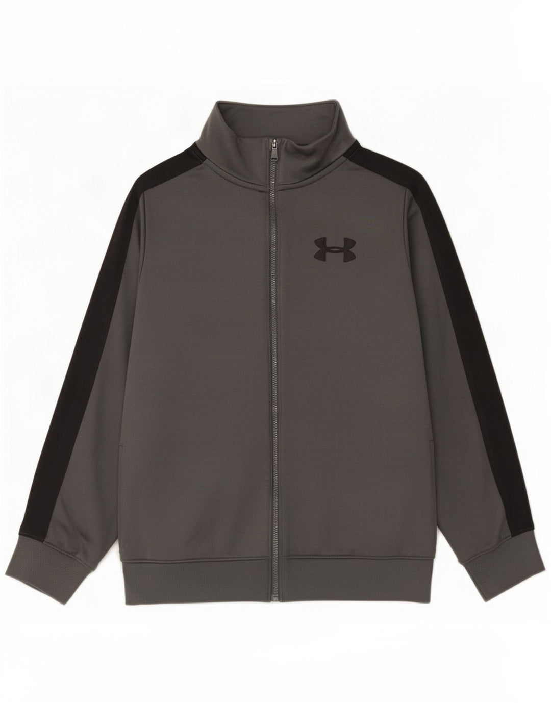Kurtka dresowa chłopięca Under Armour 9-10 lat, średnioszara, z blokami kolorów