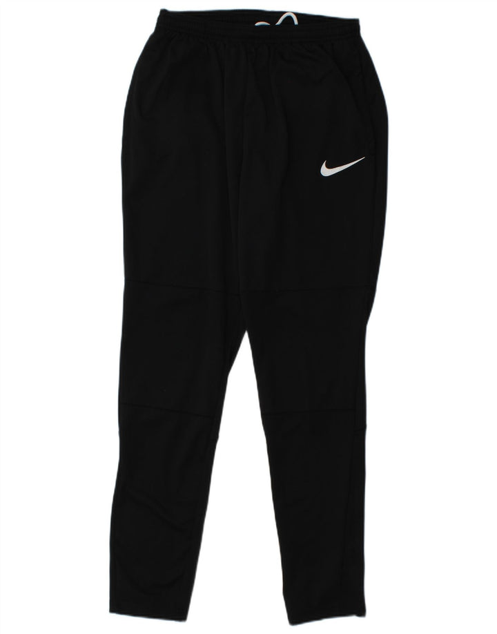 Męskie spodnie dresowe NIKE Dri Fit, małe, czarne, poliestrowe