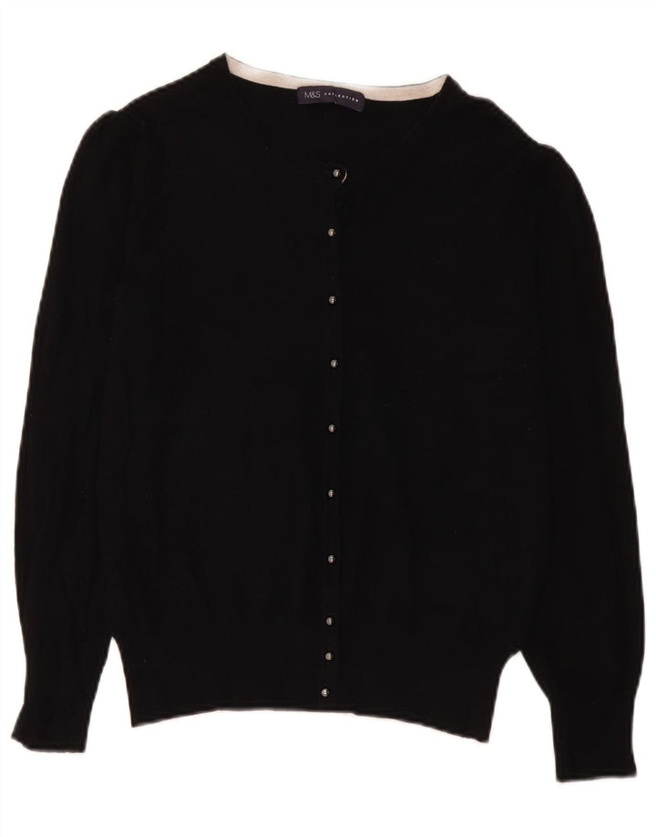 Sweter damski Marks & Spencer UK 14, średni czarny, wiskoza