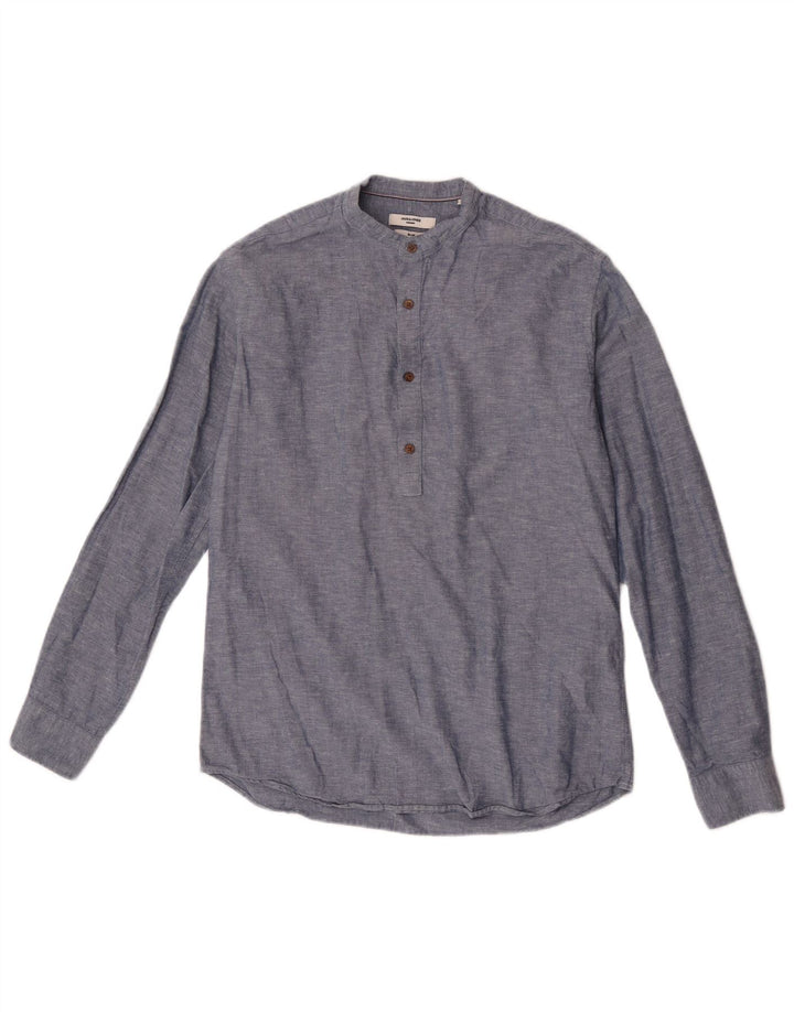 Męska koszula pulowerowa Jack & Jones Premium Slim, mała, granatowa, nakrapiana