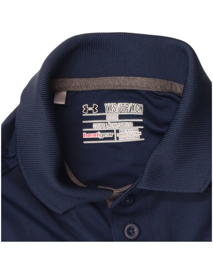 Chłopięca koszulka polo UNDER ARMOUR Heat Gear 6-7 lat XS, granatowa