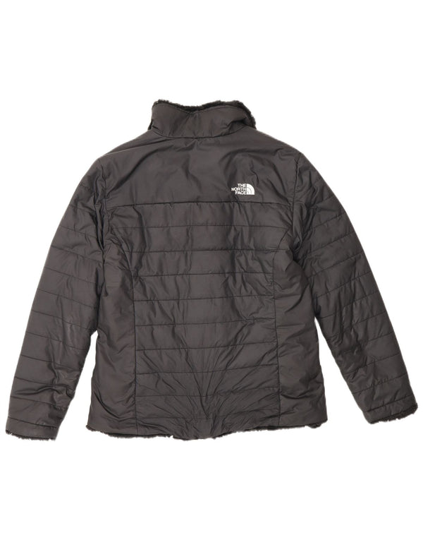 The North Face Dziewczęca Odwracalna Pikowana Kurtka 14-15 Lat XL Czarna