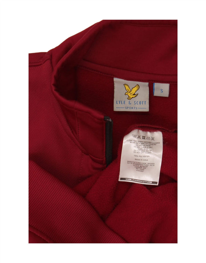 Męska kurtka dresowa Lyle & Scott, mała, bordowa, poliester