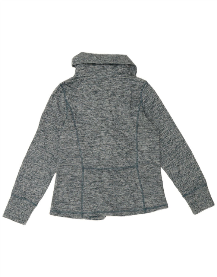 Damska kurtka dresowa Eddie Bauer UK 16, duża, niebieska, nakrapiana, poliester