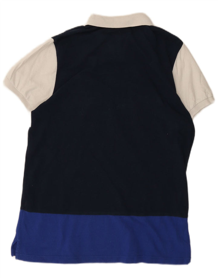 Męska koszulka polo z grafiką ELLESSE, średnia, wielobarwna bawełna z blokami kolorów