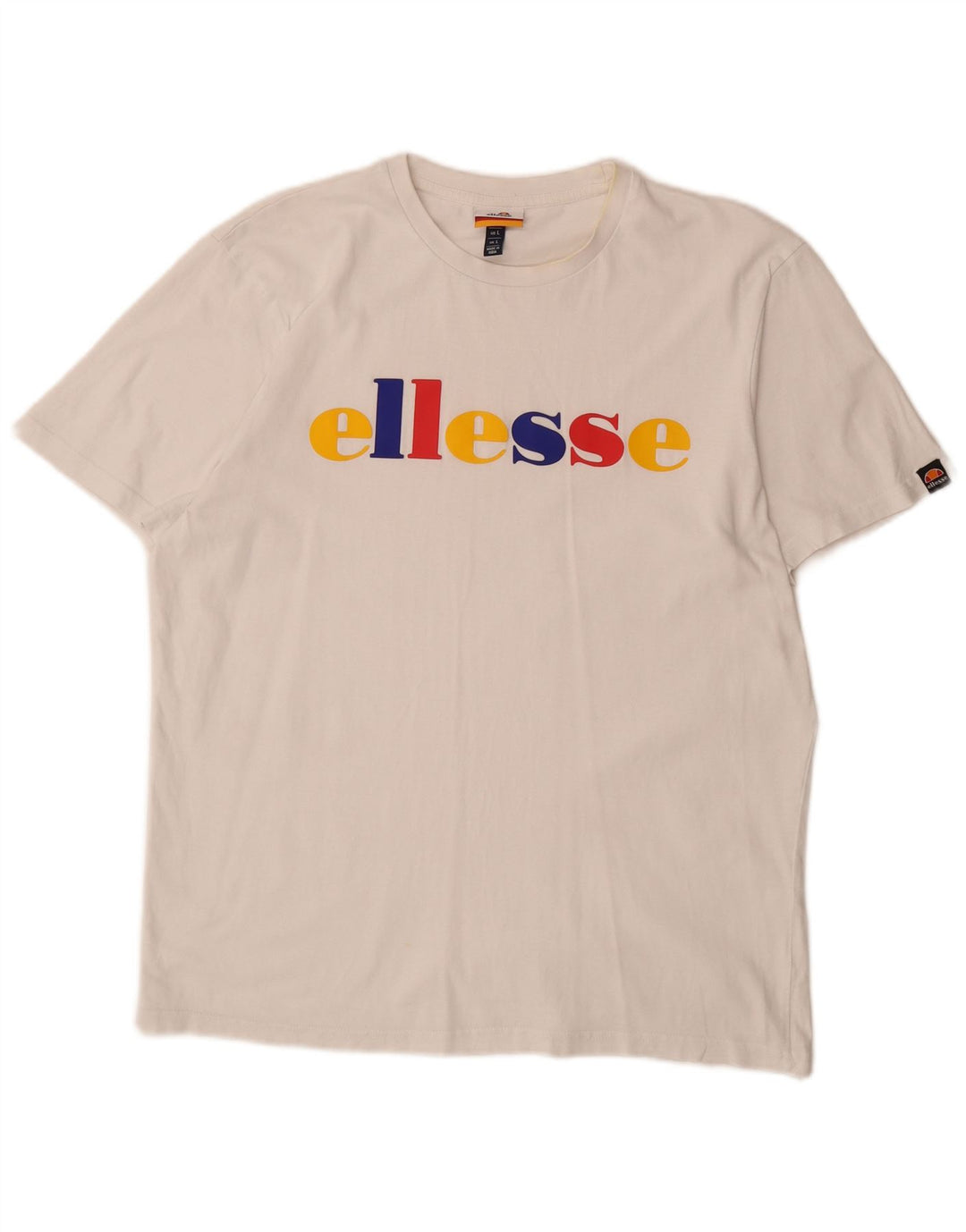 Męski T-shirt z grafiką ELLESSE, duży, biały