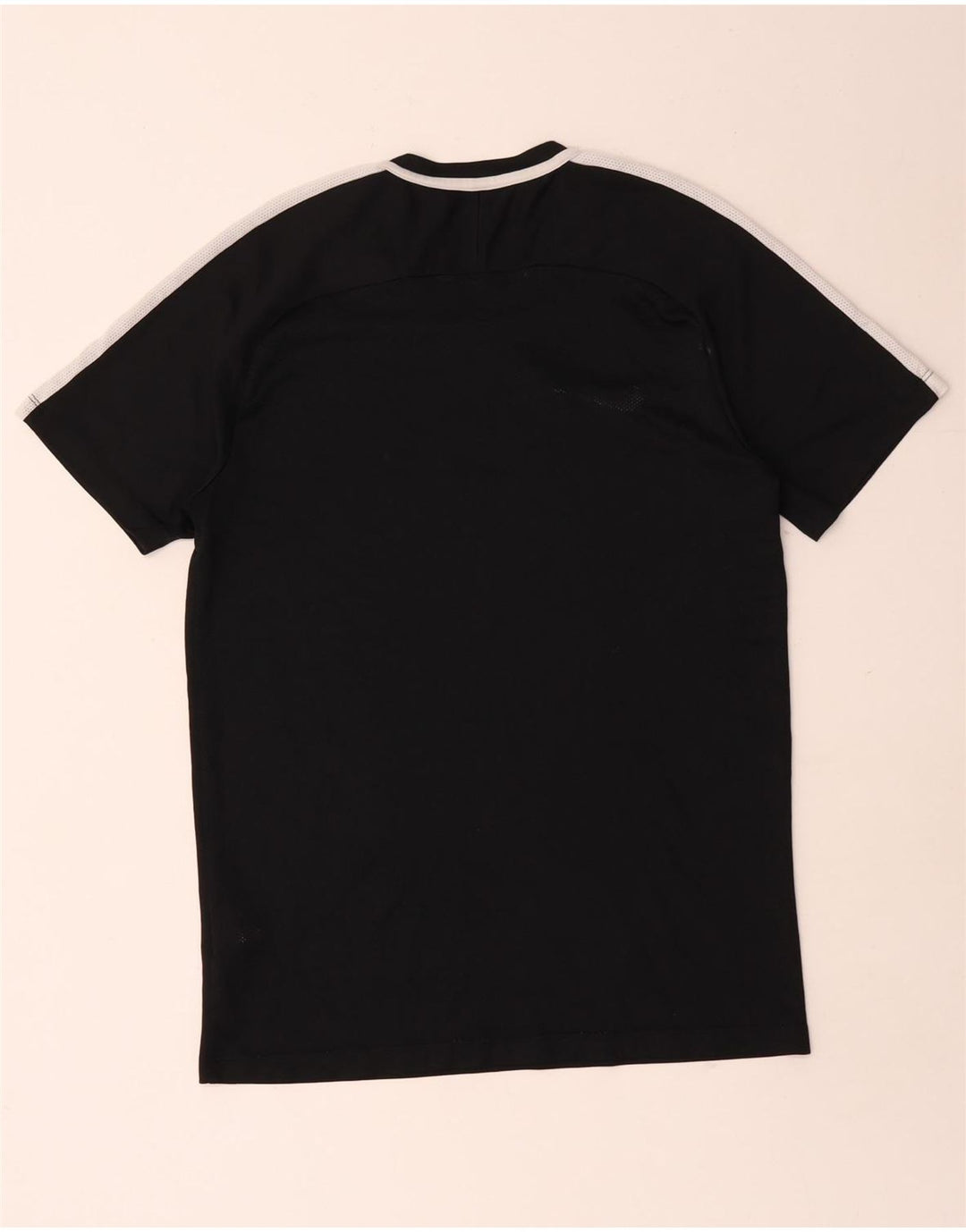 Męski T-shirt Nike Dri Fit Top, średni czarny poliester z blokami kolorów