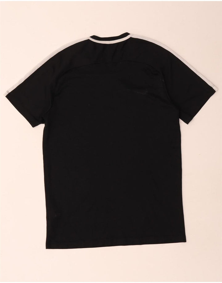 Męski T-shirt Nike Dri Fit Top, średni czarny poliester z blokami kolorów