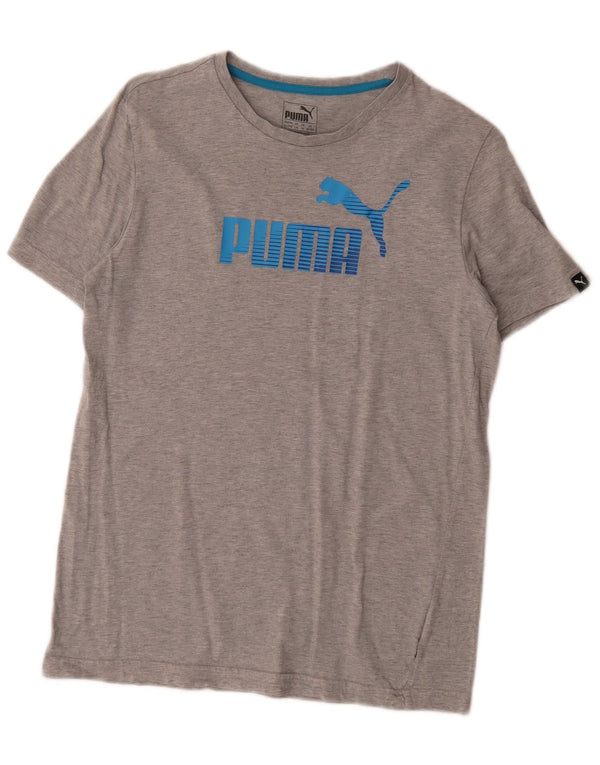 Chłopięcy T-shirt z grafiką Puma, 15-16 lat, szary
